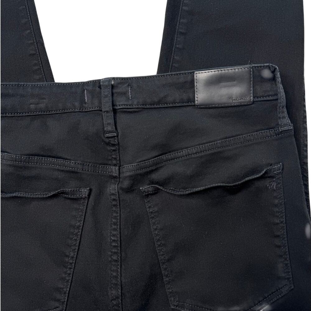 Madewell High Rise Skinny Jeans Black Stretch Denim Ankle Womens Size 32 - Picture 7 of 10